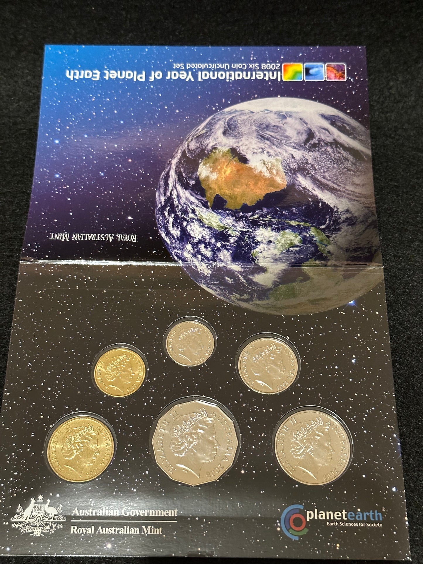 2008 Year Uncirculated 6 Coin Set International Year of Planet Earth