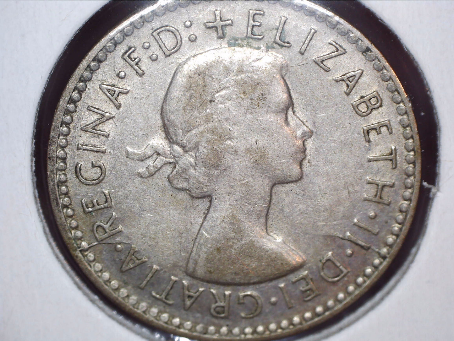 1959 Australian Three Pence - 50% Silver - Error