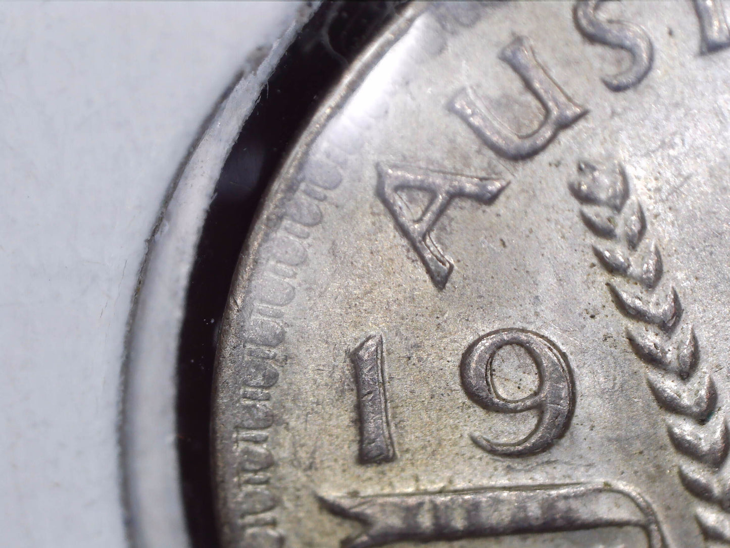 1963 Australian Three Pence - 50% Silver - Doubling Error