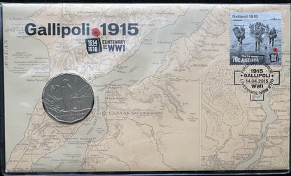 2014 50 cent Gallipoli 1915 PNC