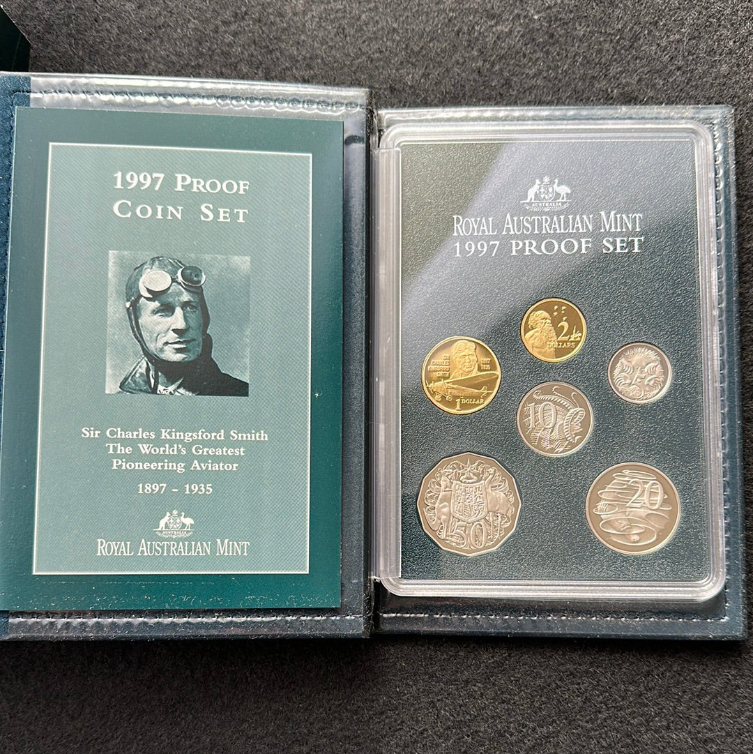 1997 Sir Charles Kingsford Smith Royal Australian Mint 6 Coin Proof Set