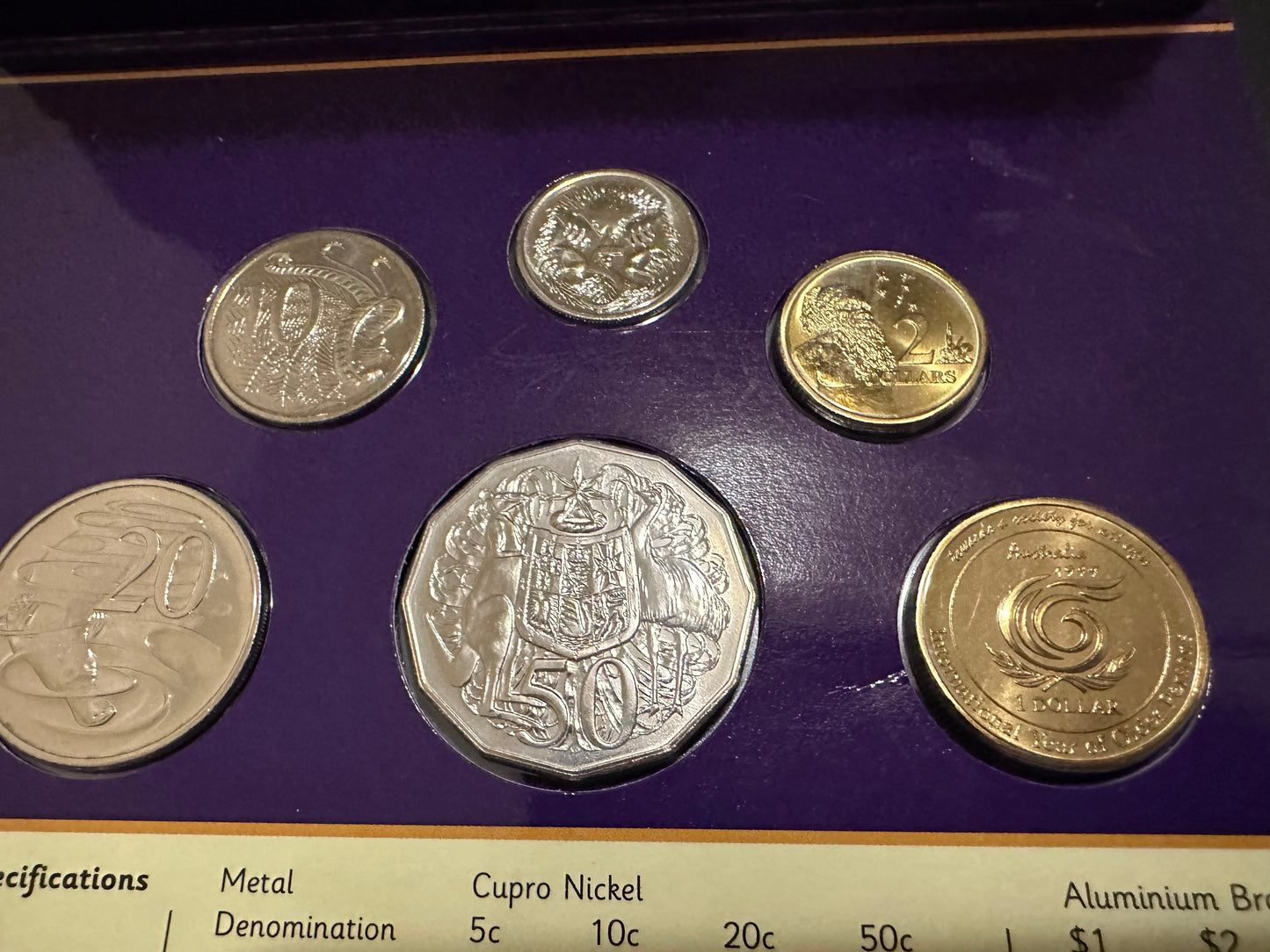 1999 Royal Australian Mint set - 6 coins