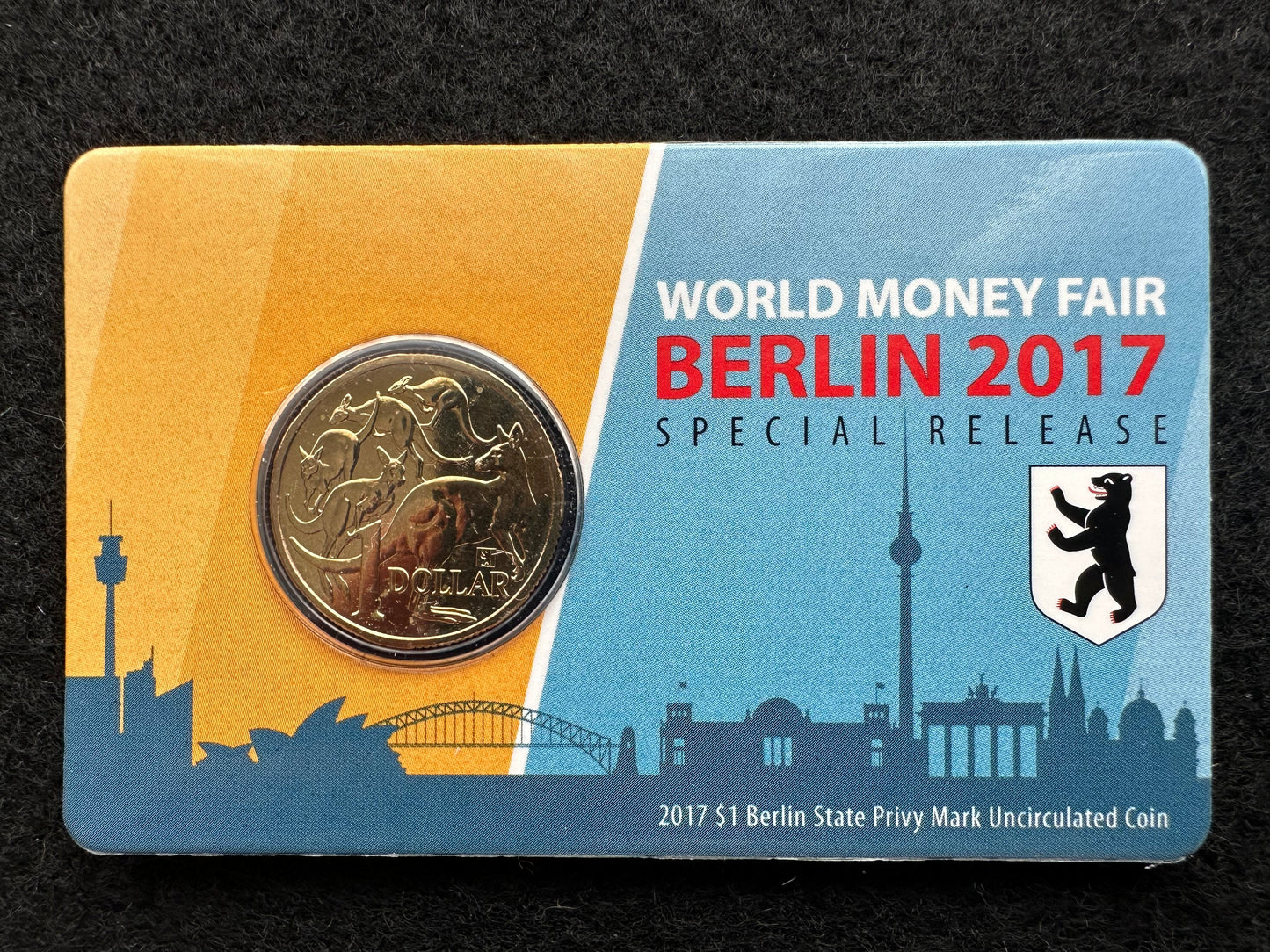 2017 World Money Fair Berlin State Privy Mark Carded Coin