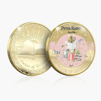 Stories of Britain Beatrix Potter The Tailor of Gloucester Gold Plated BU Commemorative