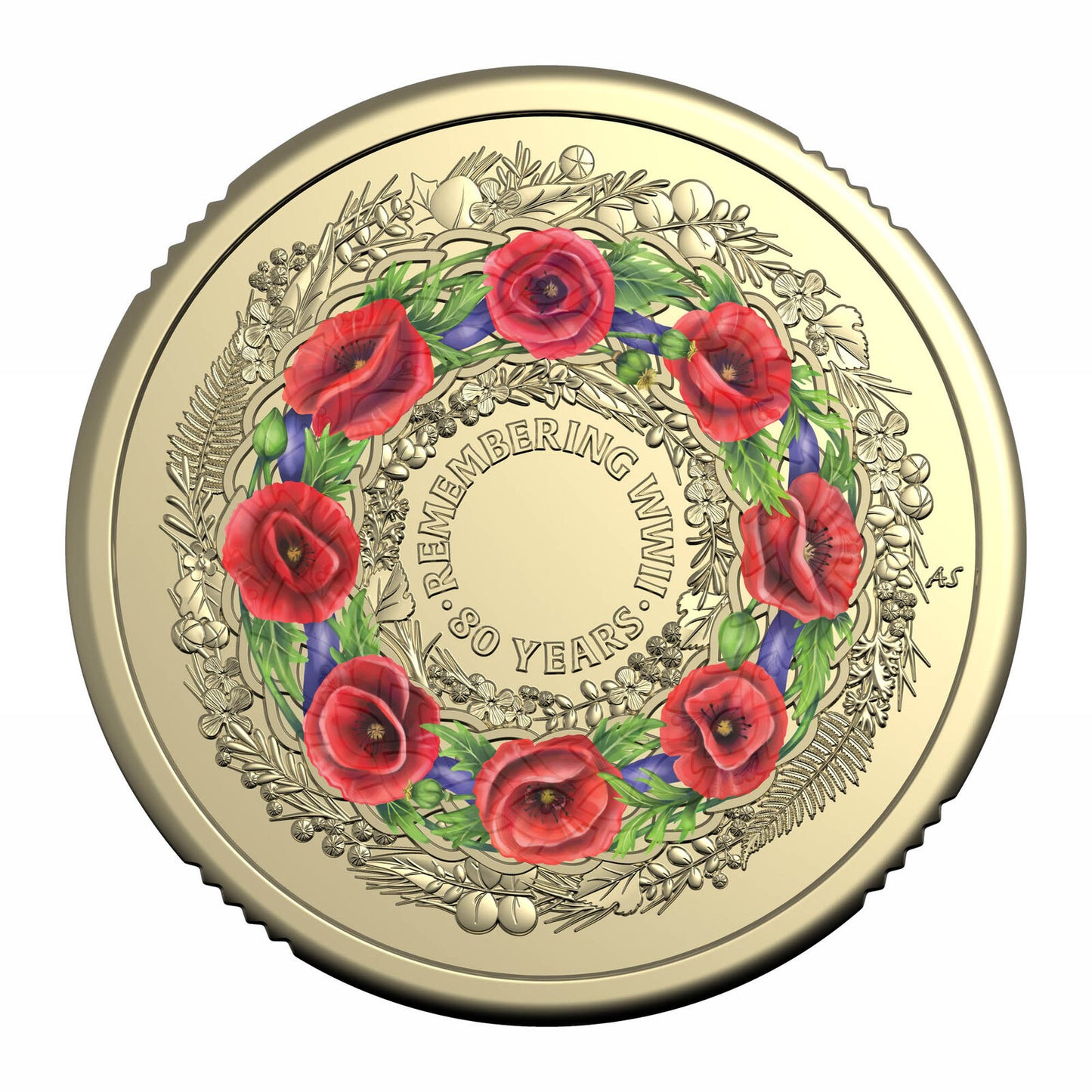 2025 $2 Poppy Wreath - 80 Years On Remembering the Second World War Premium Uncirculated Coin
