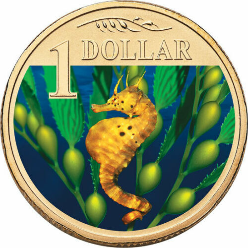 2006 $1 Ocean Series coloured coin - Bigbelly Seahorse