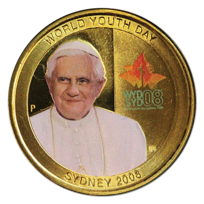 2008 $1 World Youth Day Coin & Stamp Cover PNC