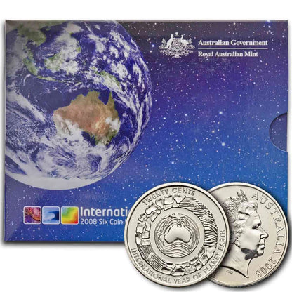 2008 Year Uncirculated 6 Coin Set International Year of Planet Earth