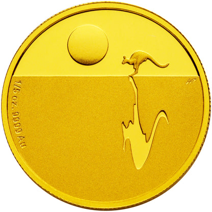 2013 $25 Gold Proof Coin Kangaroo at Sunset