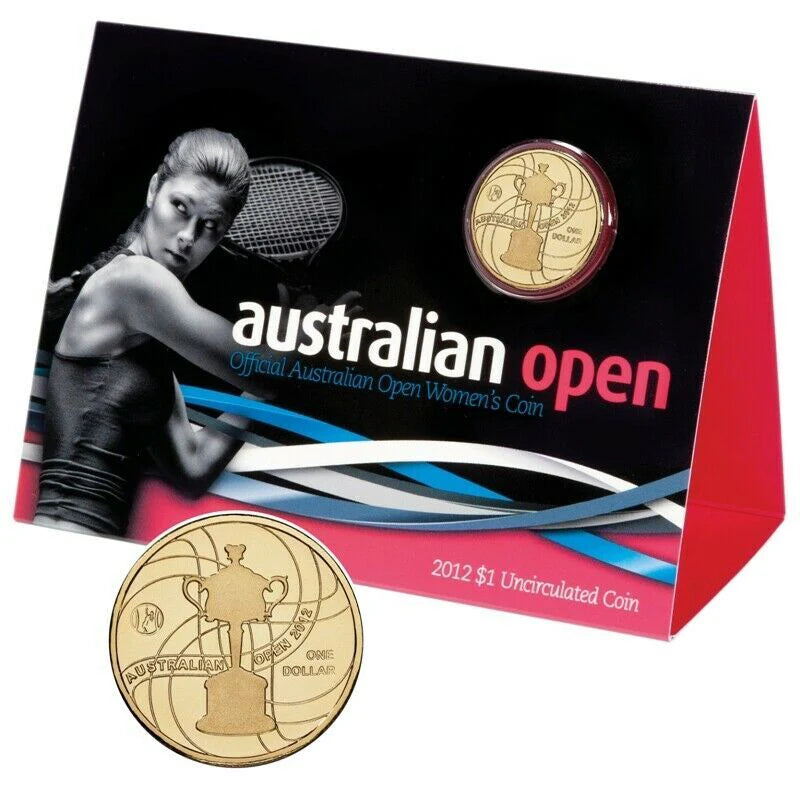 2012 Australian Open Women's $1 Uncirculated Carded Coin