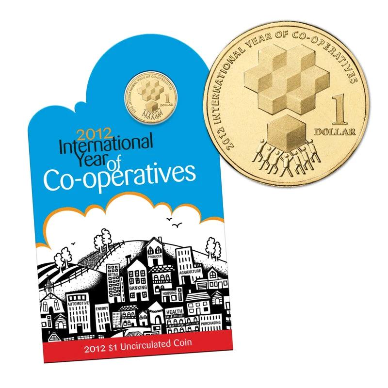 2012 Australia International Year of Co-operatives $1 Uncirculated Coin