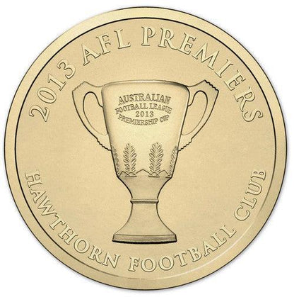 2013 $1 AFL Premiership Hawthorn Football Club Premiers Uncirculated Coin