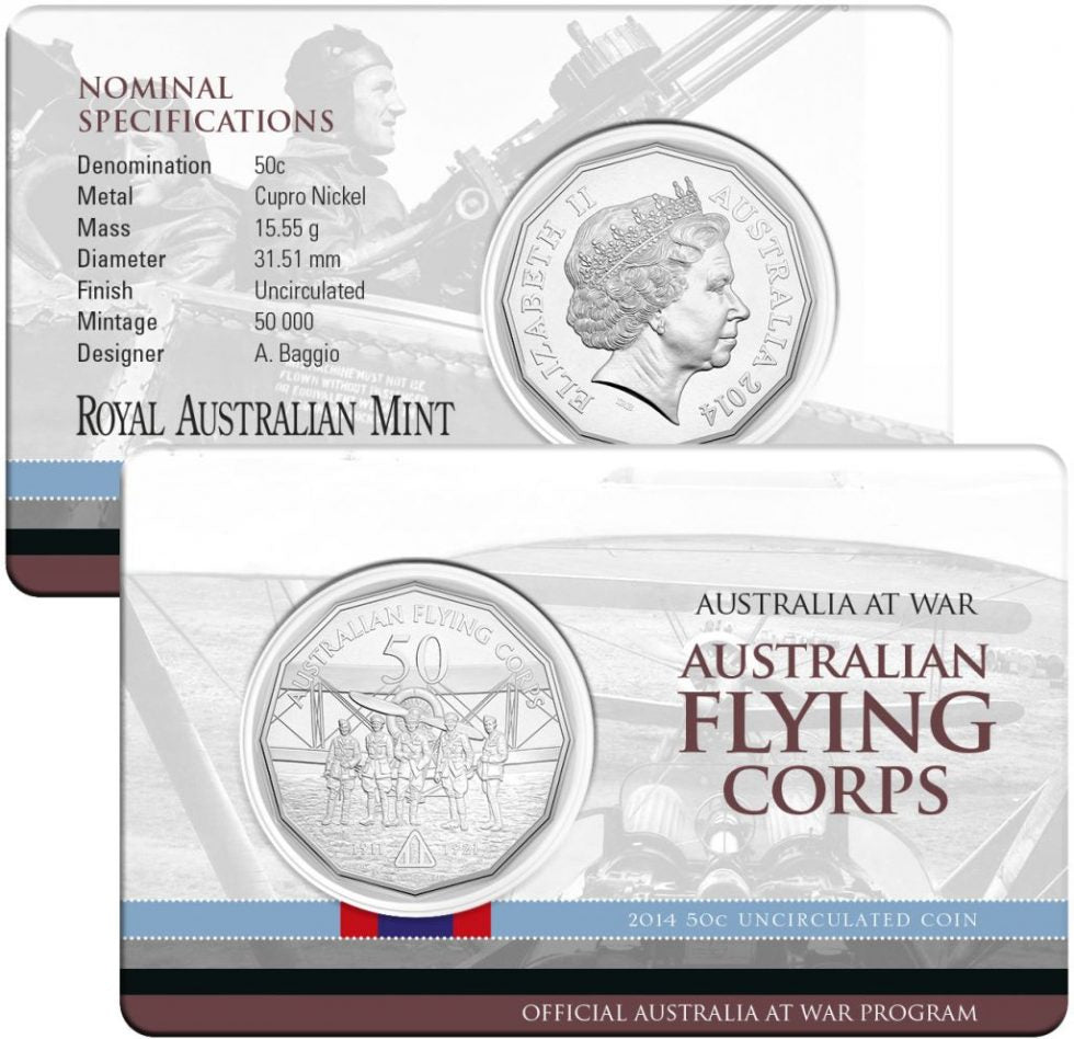 2014 Fifty Cent 50c Australians at War - Set of 6