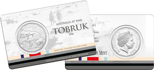 2015 Australians at War - Tobruk 50 cent Uncirculated Decimal Coin