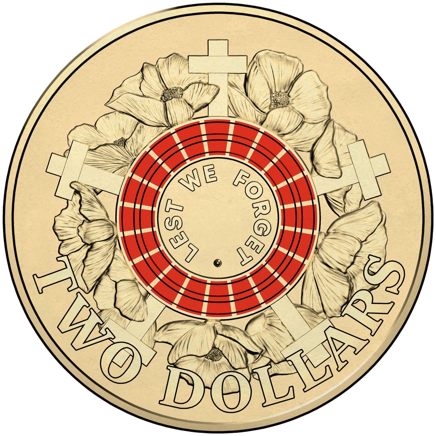 2015 $2 Lest We Forget War Graves Uncirculated Coin