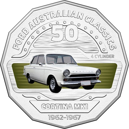 2017 50 cent Cortina Mk1 (1962-67) from Ford Australia Classic Collection