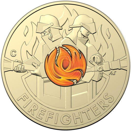 2020 Australia's Firefighters Two Dollar ($2) Australian Decimal Coin Uncirculated from Cotton & Co (C&C) Roll