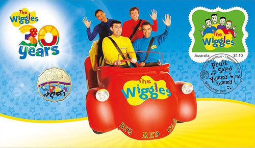 2021 30 Years of the Wiggles Scalloped 30c PNC - BIG RED CAR