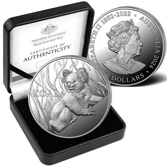 2024 $5 Koala High Relief Silver Coin