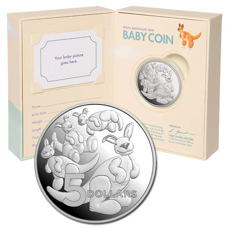 2024 Aussie Bubs – Kangaroo Joey $5 1oz Fine Silver Proof Coin