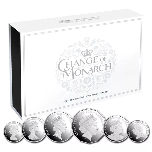 2024 Change of Monarch Six-Coin Fine Silver Proof Year Set