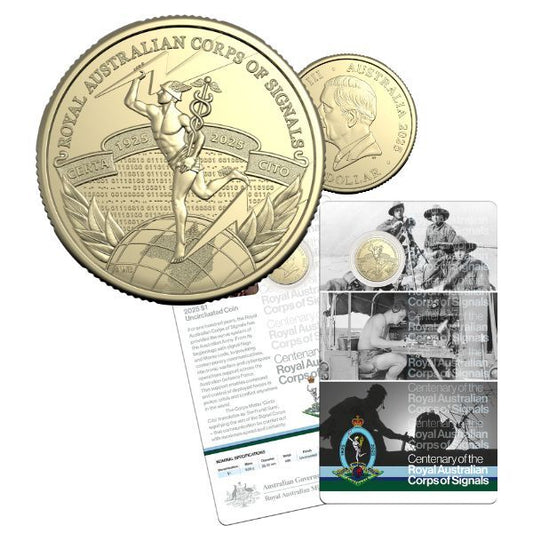 2025 $1 Centenary of the Royal Australian Corps of Signals - Uncirculated Coin – Royal Australian Mint