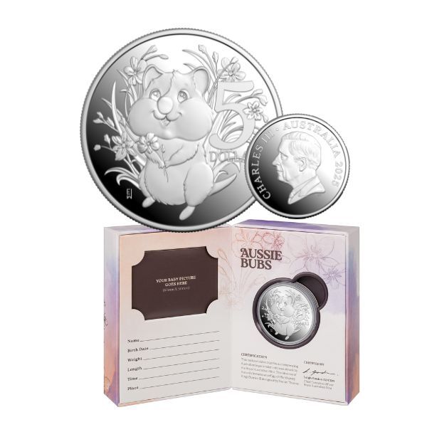 2025 Aussie Bubs – Quokka Joey $5 1oz Fine Silver Proof Coin