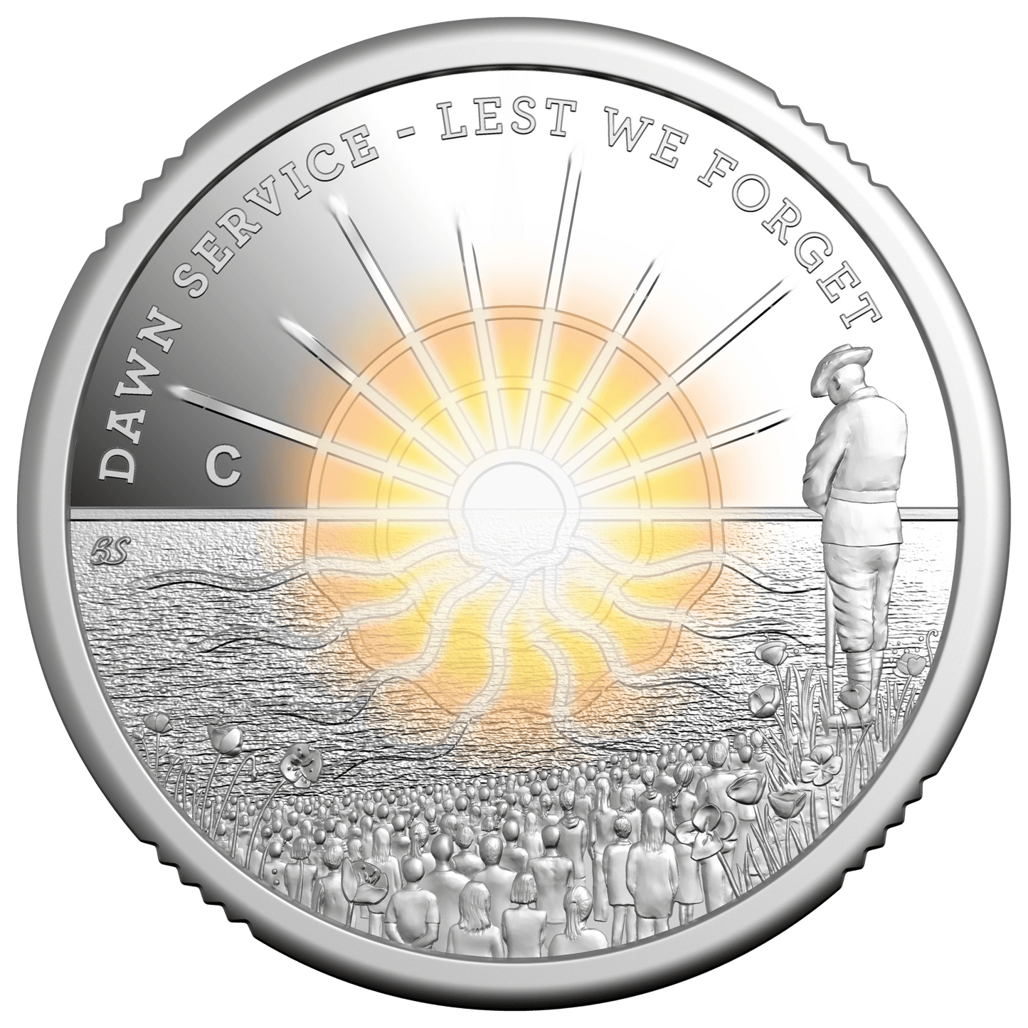2026 $2 Dawn Service ‘C’ Mintmark Silver Proof Coin – Royal Australian Mint