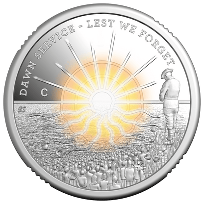 2026 $2 Dawn Service ‘C’ Mintmark Silver Proof Coin – Royal Australian Mint