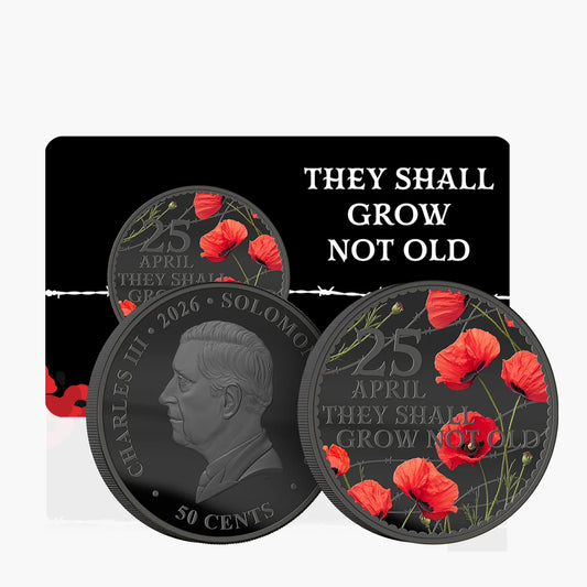 2026 50 cent Gallipoli Remembrance – “They Shall Grow Not Old” Limited Edition BU Coin