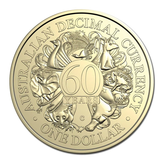 2026 $1 60th Anniversary of Decimal Currency – ‘C’ Mintmark (5 Card Styles available)