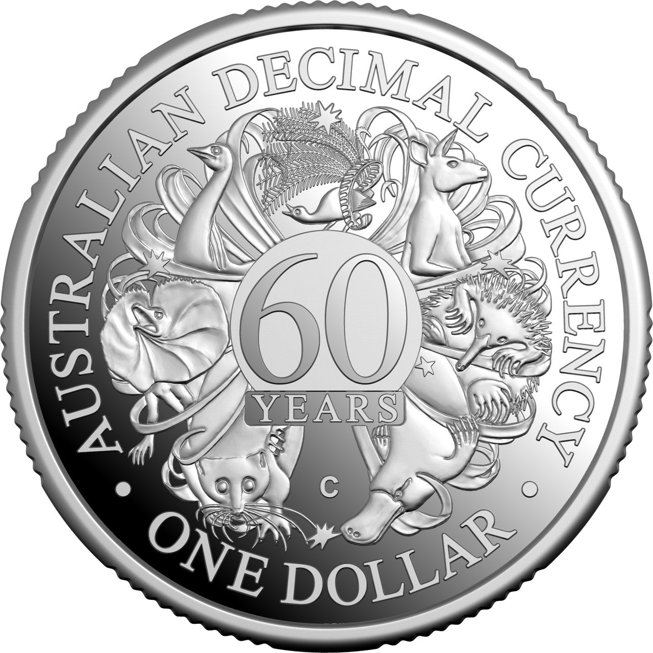 2026 $1 60th Anniversary of Decimal Currency ‘C’ Mintmark Fine Silver Proof Coin - Royal Australian Mint