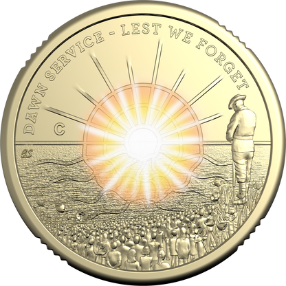 2026 $2 Dawn Service ‘C’ Mintmark Carded Coin – Royal Australian Mint