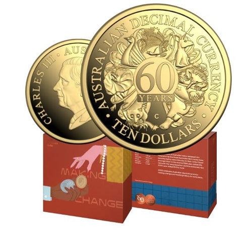 2026 60th Anniversary of Decimal Currency – $10 Gold Proof Coin