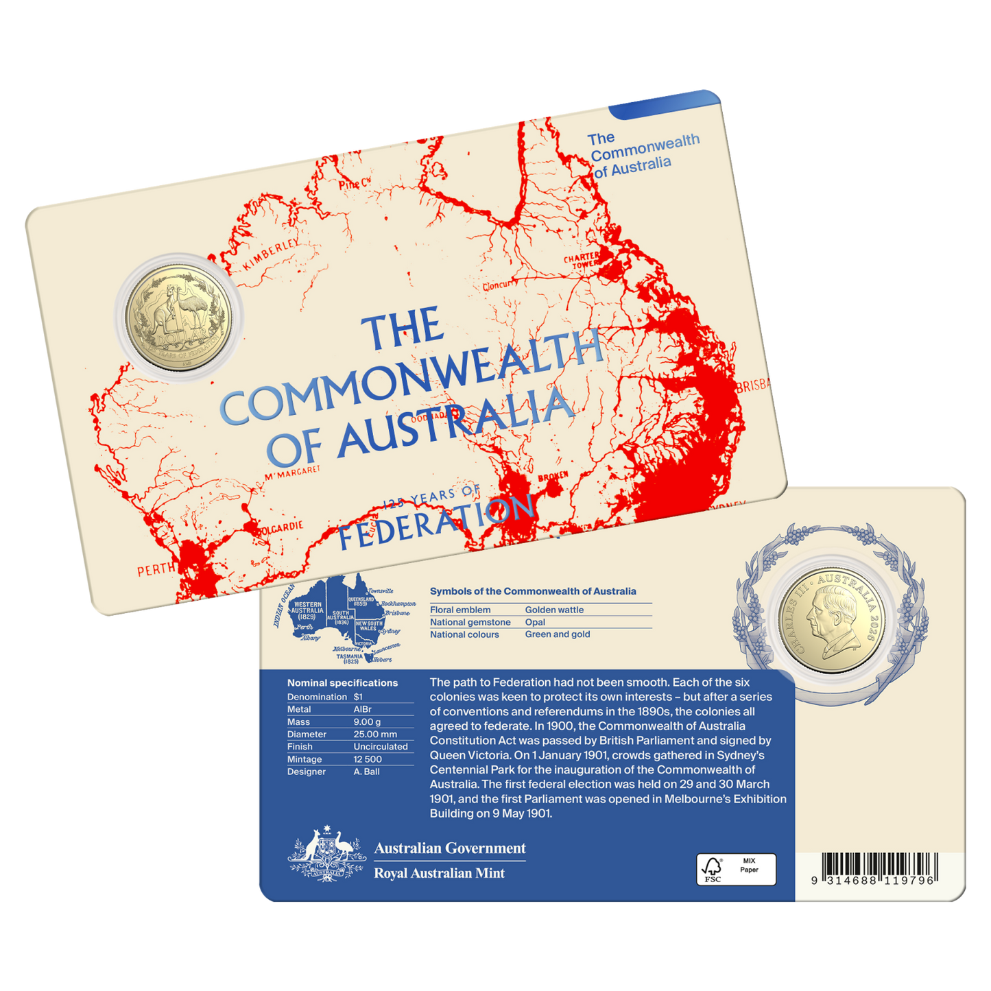 2026 Seven-Coin 125th Anniversary of Federation Uncirculated Collection