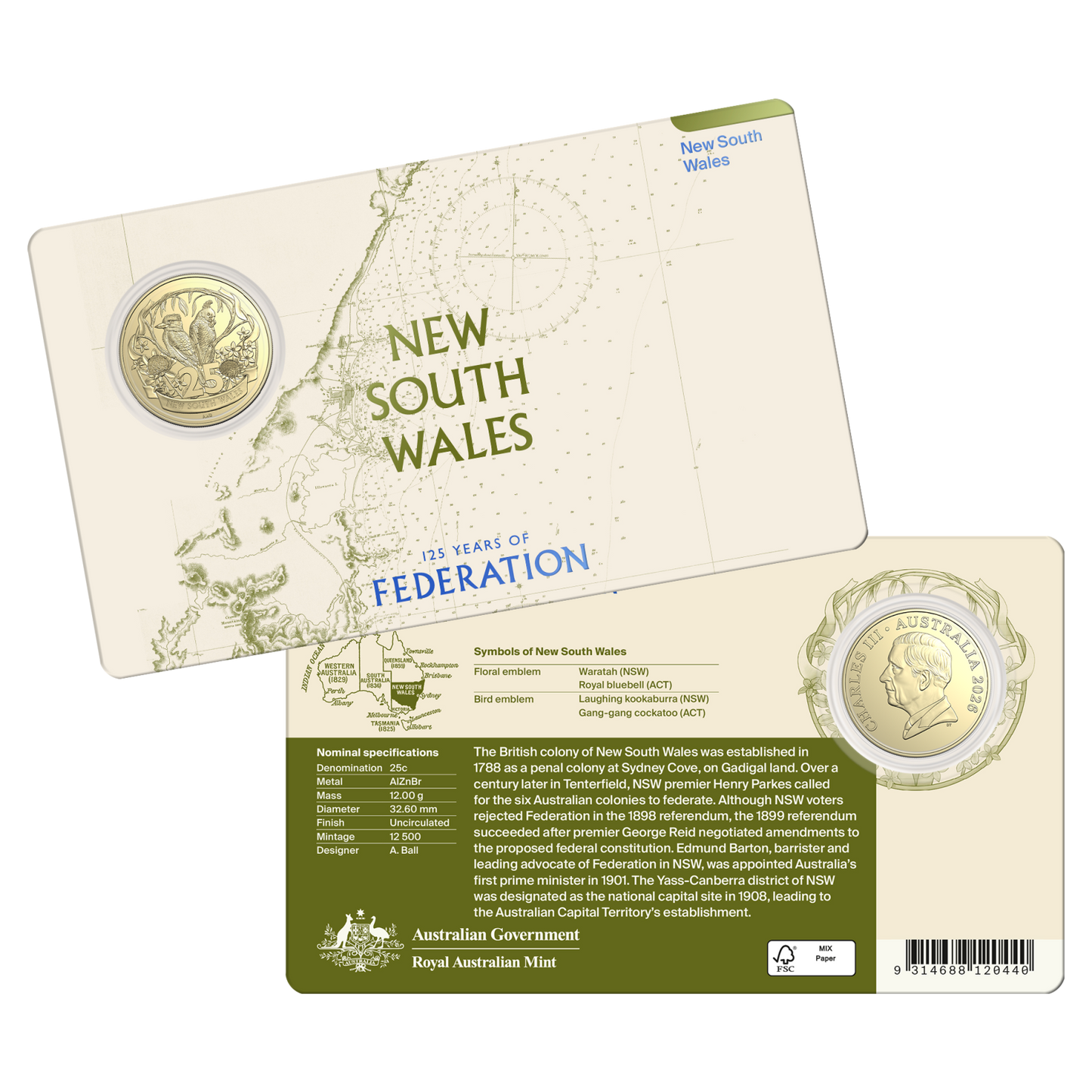 2026 Seven-Coin 125th Anniversary of Federation Uncirculated Collection