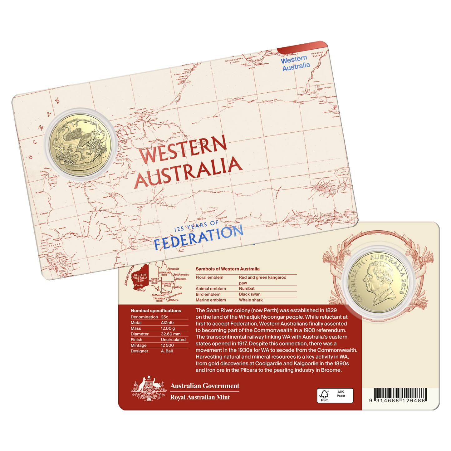 2026 Seven-Coin 125th Anniversary of Federation Uncirculated Collection
