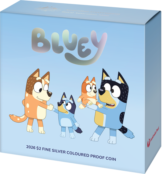 COMING SOON: 2026 Bluey Silver Coloured Proof Coin – Premium Collector Edition