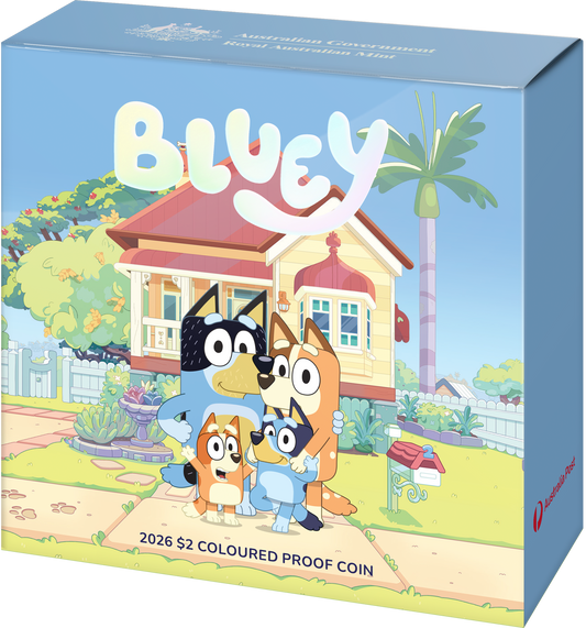 COMING SOON: 2026 Bluey Coloured Proof Coin – Premium Collector Edition