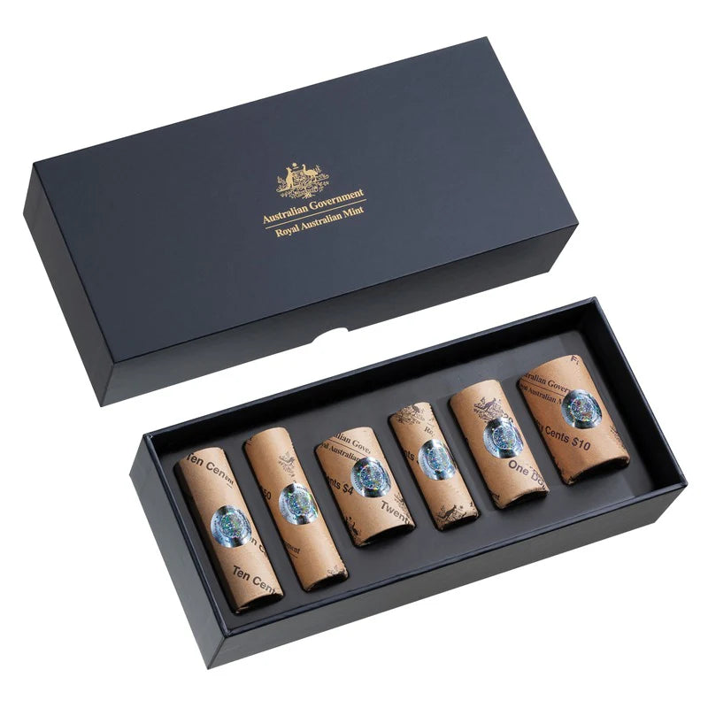 2026 Royal Australian Mint Coin Roll Set - includes Mob of Six Roos