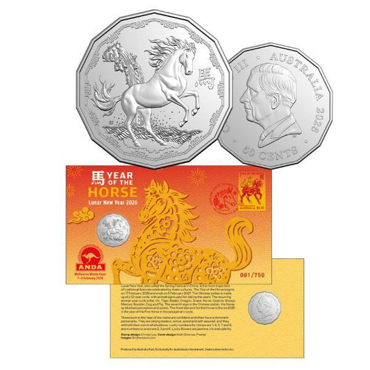 2026 50c Year of the Horse PNC – Melbourne ANDA Money Expo Exclusive