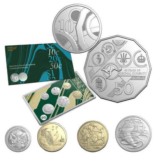 2026 Six-Coin Uncirculated Year Set – 60th Anniversary of Australian Decimal Currency