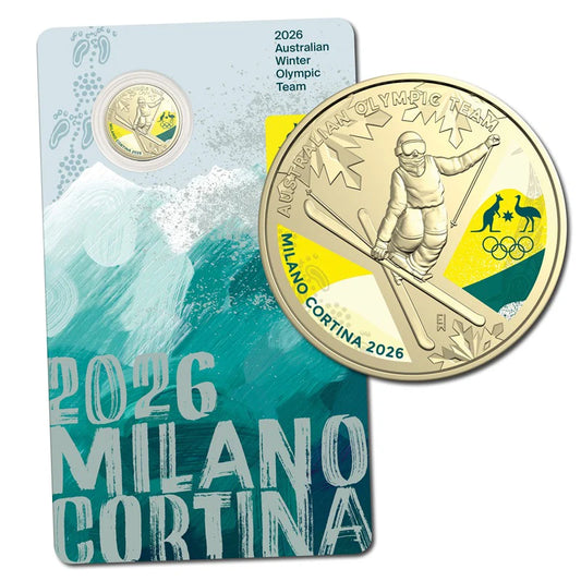 2026 Winter Olympics $1 Coloured Uncirculated Coin