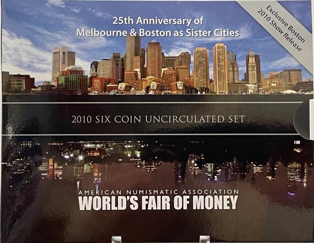 2010 Royal Australian Mint Boston World Money Fair Uncirculated Six Coin Set