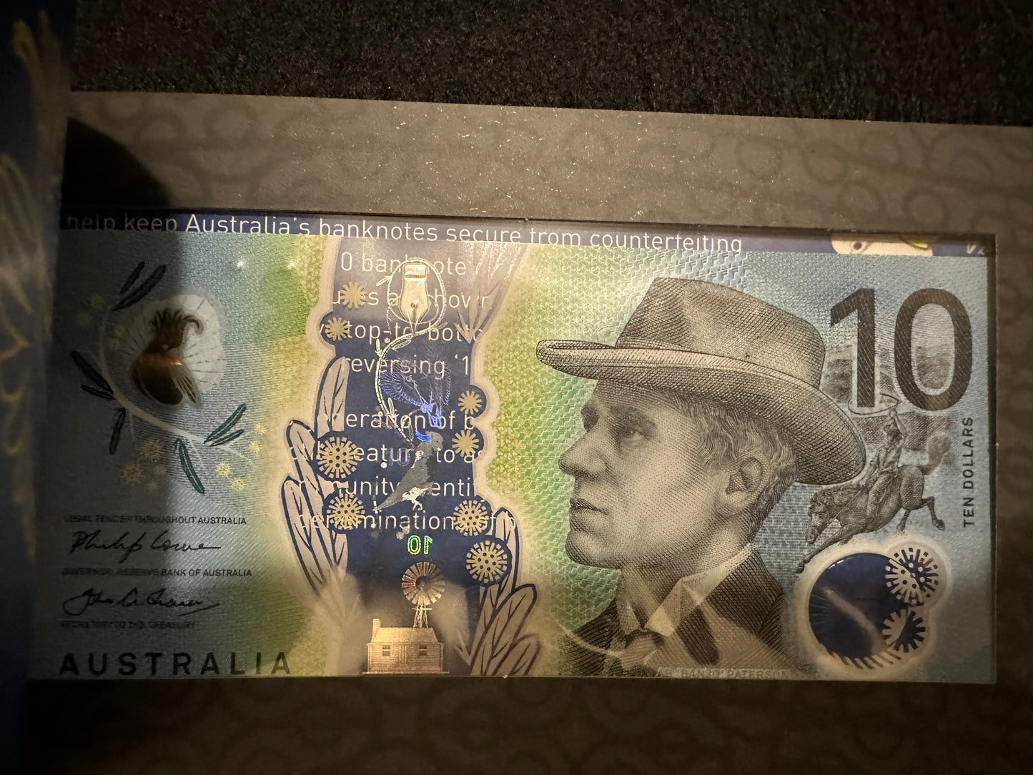 2017 Next Generation Australian $10 Banknote New Polymer Series in RBA Folder