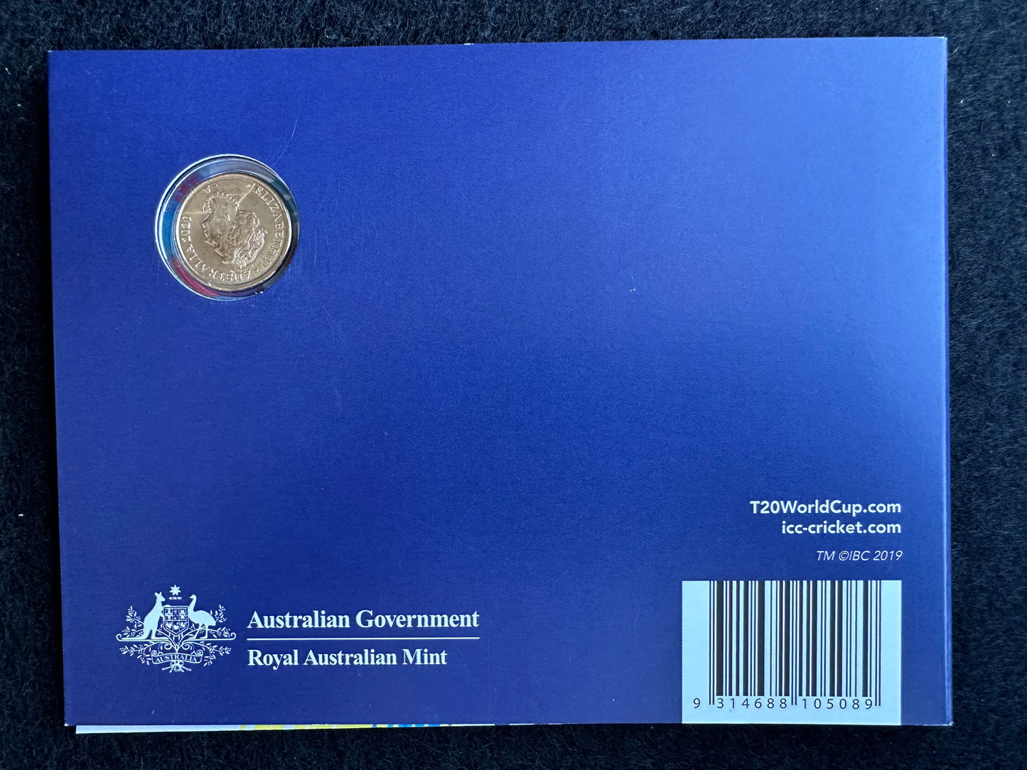 2020 $2 ICC Women's T20 World Cup coloured carded coin