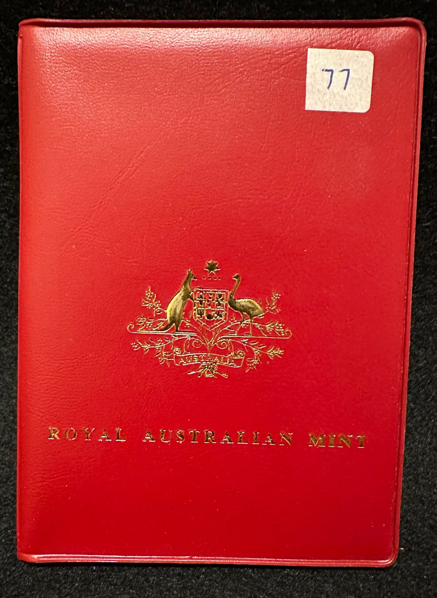 1977 Royal Australian Mint QEII 25th Jubilee Uncirculated Six Coin Year Set - Red Wallet