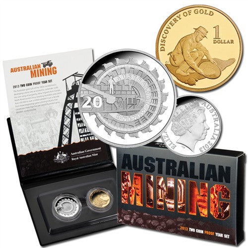 2013 Australian Mining 2 Coin Proof Set