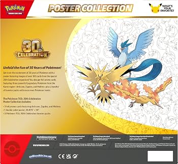 Pokémon TCG: 30th Celebration Poster Collection – 30th Anniversary