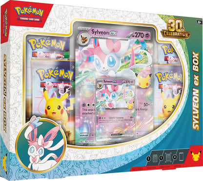 Pokémon TCG: 30th Celebration Sylveon ex Box – 30th Anniversary